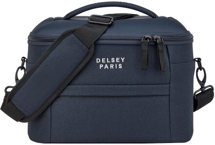 Delsey Brochant 3 Beauty Case navy blue Blauw - H 23.5 x B 31.5 x D 20.5 cm
