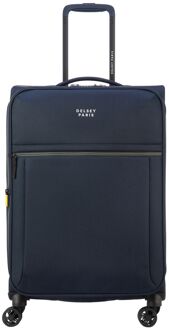 Delsey Brochant 3 Trolley 67 Expandable navy blue zachte koffer lichtgewicht koffer Blauw - H 67 x B 42 x D 28 cm