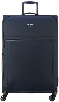 Delsey Brochant 3 Trolley 78 Expandable navy blue zachte koffer lichtgewicht koffer Blauw - H 78 x B 50 x D 33 cm