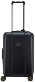 Delsey Cadence Handbagage Spinner 55 cm - Uitbreidbaar 34/37 liter - 55x35x23/25 cm - deep black hardcase koffer Zwart - H 55 x B 35 x D 23 cm