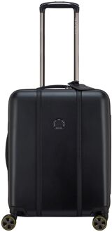 Delsey Cadence Handbagage Spinner 55 cm - Uitbreidbaar 35/40 liter - 55x40x20/23 cm - deep black hardcase koffer Zwart - H 55 x B 39 x D 21 cm