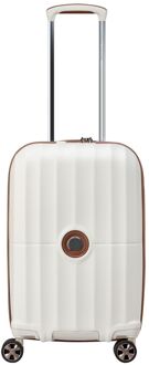 Delsey Carrousel 2.0 Cabin Trolley 55 Expandable off white hardcase koffer Wit - H 55 x B 35 x D 25 cm