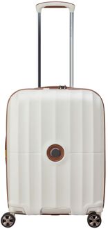 Delsey Carrousel 2.0 Cabin Trolley 55 off white hardcase koffer Wit - H 55 x B 40 x D 20 cm