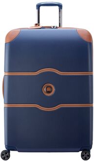 Delsey Chatelet Air 2.0 4 Wheel Large Trolley 76 navy blue hardcase koffer Blauw - H 76.5 x B 52.5 x D 32.5 cm