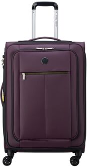 Delsey Dita Spinner 69 cm - Uitbreidbaar 76/84 liter - 69x44.5x31/34 cm - paars zachte koffer lichtgewicht koffer - H 69 x B 44.5 x D 31 cm
