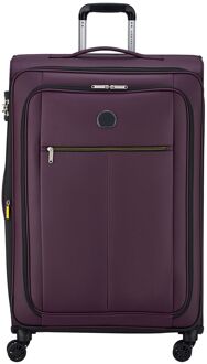 Delsey Dita Spinner 76 cm - Uitbreidbaar 107/118 liter - 79x50.5x33/36 cm - paars zachte koffer lichtgewicht koffer - H 79 x B 50.5 x D 33 cm