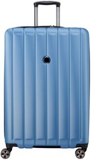 Delsey Longitude Spinner 76 Expandable blue hardcase koffer Blauw - H 76 x B 50 x D 33 cm