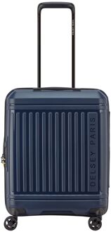 Delsey Lutece Cabin Trolley 55/40 Expandable navy blue hardcase koffer lichtgewicht koffer Blauw - H 55 x B 40 x D 20 cm