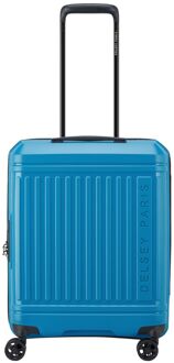 Delsey Lutece Cabin Trolley 55/40 Expandable peacock blue hardcase koffer lichtgewicht koffer Blauw - H 55 x B 40 x D 20 cm