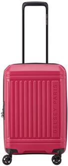 Delsey Lutece Cabin Trolley 55 Expandable magenta hardcase koffer lichtgewicht koffer Roze - H 55 x B 35 x D 23 cm