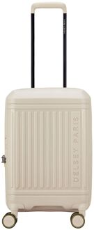 Delsey Lutece Handbagage Spinner 55 cm - Uitbreidbaar 34/37 liter - 55x35x23/25 cm - beige hardcase koffer - H 55 x B 35 x D 23 cm