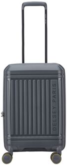 Delsey Lutece Handbagage Spinner 55 cm - Uitbreidbaar 34/37 liter - 55x35x23/25 cm - graphite hardcase koffer Grijs - H 55 x B 35 x D 23 cm