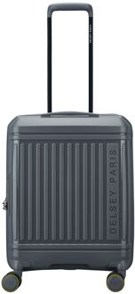 Delsey Lutece Handbagage Spinner 55 cm - Uitbreidbaar 34/39 liter - 55x40x20/23 cm - graphite hardcase koffer Grijs - H 55 x B 40 x D 20 cm