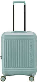 Delsey Lutece Handbagage Spinner 55 cm - Uitbreidbaar 34/39 liter - 55x40x20/23 cm - sage groen hardcase koffer - H 55 x B 40 x D 20 cm