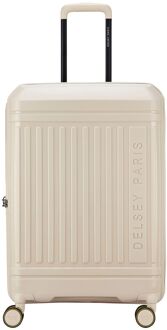 Delsey Lutece Spinner 69 cm - Uitbreidbaar 73/78 liter - 69x45x29/31 cm - beige hardcase koffer - H 69 x B 45 x D 29 cm