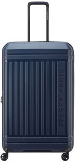 Delsey Lutece Spinner 69 Expandable navy blue hardcase koffer lichtgewicht koffer Blauw - H 68 x B 45 x D 29 cm