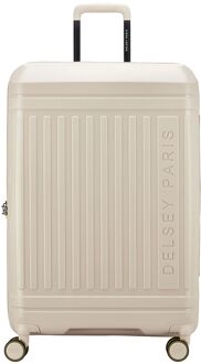 Delsey Lutece Spinner 76 cm - Uitbreidbaar 99/105 liter - 76x49x32/34 cm - beige hardcase koffer - H 76 x B 49 x D 32 cm
