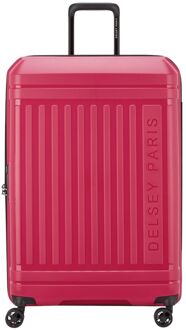 Delsey Lutece Spinner 76 Expandable magenta hardcase koffer lichtgewicht koffer Roze - H 75 x B 49 x D 32 cm
