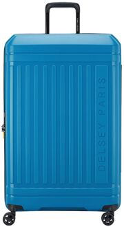 Delsey Lutece Spinner 81 Expandable peacock blue hardcase koffer lichtgewicht koffer Blauw - H 79 x B 49 x D 32 cm