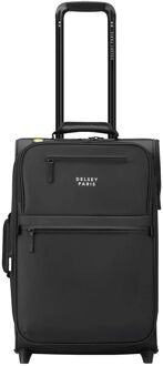 Delsey Maubert 2.0 Cabin Trolley 55 Expandable black zachte koffer Zwart - H 56 x B 35 x D 25/28 cm
