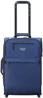 Delsey Maubert 2.0 Cabin Trolley 55 Expandable navy blue zachte koffer Blauw - H 56 x B 35 x D 25 cm