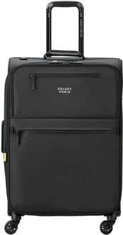 Delsey Maubert 2.0 Trolley 69 Expandable black zachte koffer Zwart - H 70 x B 44 x D 33 cm