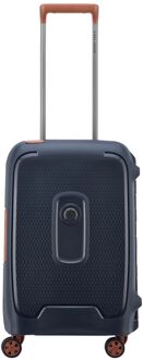 Delsey Moncey 4 Wheel Cabin Trolley 55/35 navy blue hardcase koffer lichtgewicht koffer Blauw - H 55 x B 35 x D 25 cm