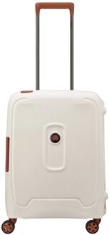 Delsey Moncey 4 Wheel Slim Cabin Trolley 55/40 angora white hardcase koffer Roze - H 55 x B 40 x D 20 cm