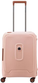 Delsey Moncey 4 Wheel Slim Cabin Trolley 55/40 pink hardcase koffer Roze - H 55 x B 40 x D 20 cm