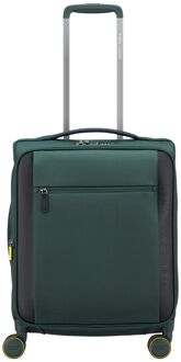 Delsey Montmartre 3 Cabin Trolley 55/40 Expandable pine zachte koffer lichtgewicht koffer Groen - H 55 x B 40 x D 22.5 cm