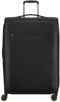 Delsey Montmartre 3 Spinner 78 Expandable black zachte koffer lichtgewicht koffer Zwart - H 76 x B 50 x D 32 cm