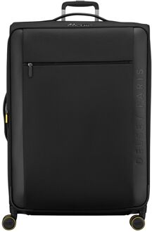Delsey Montmartre 3 Spinner 83 Expandable black zachte koffer lichtgewicht koffer Zwart - H 83 x B 52 x D 33 cm