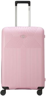 Delsey Ordener Trolley M pink hardcase koffer lichtgewicht koffer Roze - H 66 x B 44 x D 25.5 cm