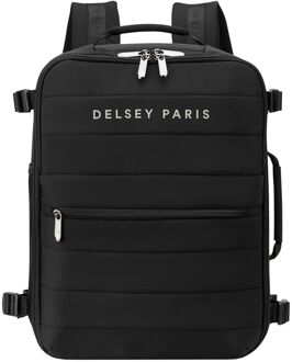 Delsey Shadow 5.0 Underseater Backpack noir weekendtas handbagage Zwart - H 40 x B 30 x D 20 cm