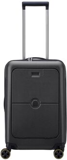 Delsey Turenne 2.0 Cabin Trolley S Front Pocket black hardcase koffer Zwart - H 56 x B 35 x D 24 cm