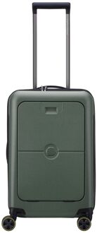 Delsey Turenne 2.0 Cabin Trolley S Front Pocket dark green hardcase koffer Groen - H 56 x B 35 x D 24 cm