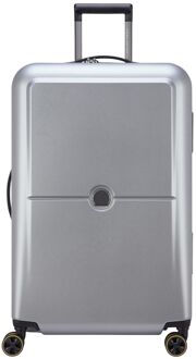 Delsey Turenne 2.0 Trolley L silver hardcase koffer Zilver - H 76 x B 48 x D 29 cm