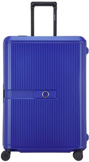 Delsey Vauban Spinner 70 cm - 105 liter - 70x50x30 cm - electric blue hardcase koffer lichtgewicht koffer Blauw - H 70 x B 50 x D 30 cm