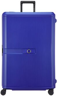 Delsey Vauban Spinner 82 cm - 153 liter - 82x55x34 cm - electric blue hardcase koffer lichtgewicht koffer Blauw - H 82 x B 55 x D 34 cm