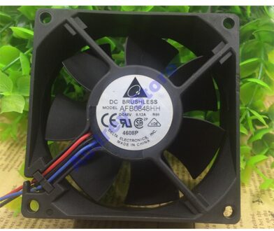 Delta AFB0848HH 8025 8 Cm DC48V 0.12A Dubbele Kogellager Fan 3250 Rpm 37CFM Air Blower