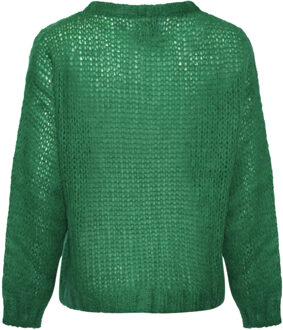 Delta gebreide trui in groen
