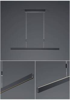 Delta LED hanglamp, 100 cm, zwart