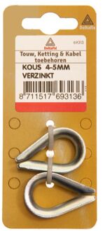 Deltafix 4-5mm - Puntkous - Verzinkt - 2 stuks