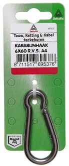 Deltafix 60x6mm - Karabijnhaak - 1 stuk