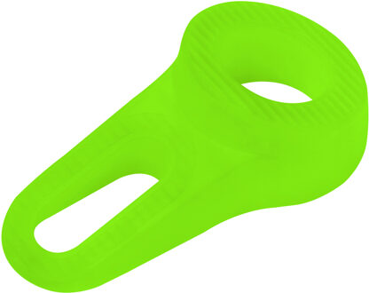 Deltafix Block it Deurwig - fluor groen - TPE kunststof - 12 x 3,8 cm - deurstopper