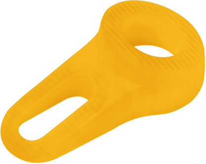 Deltafix Block it Deurwig - geel - TPE kunststof - 12 x 3,8 cm - deurstopper