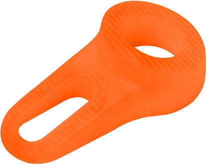 Deltafix Block it Deurwig - oranje - TPE kunststof - 12 x 3,8 cm - deurstopper