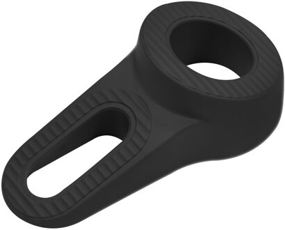 Deltafix Block it Deurwig - zwart - TPE kunststof - 12 x 3,8 cm - deurstopper