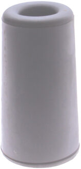 Deltafix Deurbuffer - deurstopper - grijs - rubber - 75 x 40 mm - schroefbevestiging