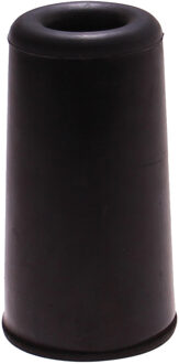 Deltafix Deurbuffer - deurstopper - zwart - rubber - 75 x 40 mm - schroefbevestiging